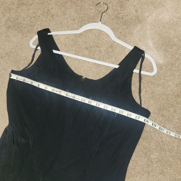 Vintage Womens Scarlett Two Piece Suit Black Dress Plaid Yellow Blazer Size 9/10 - Picture 9 of 10